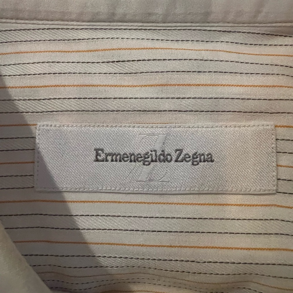 Ermenegildo Zegna long sleeved striped shirt